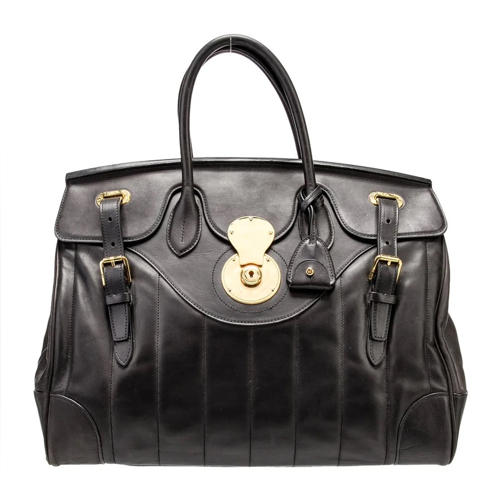 Ralph Lauren Ricky  Quilted Nappa Leather Top Handle Bag- - Picture 2 of 6